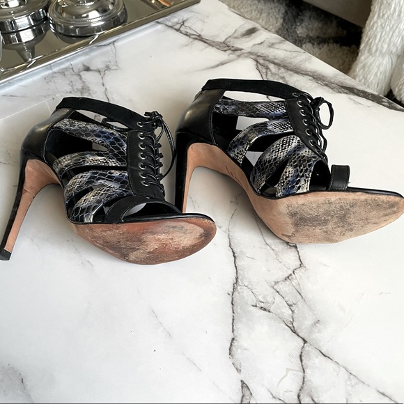 Rebecca Minkoff Reed Lace Up Stiletto Booties - Picture 10 of 10